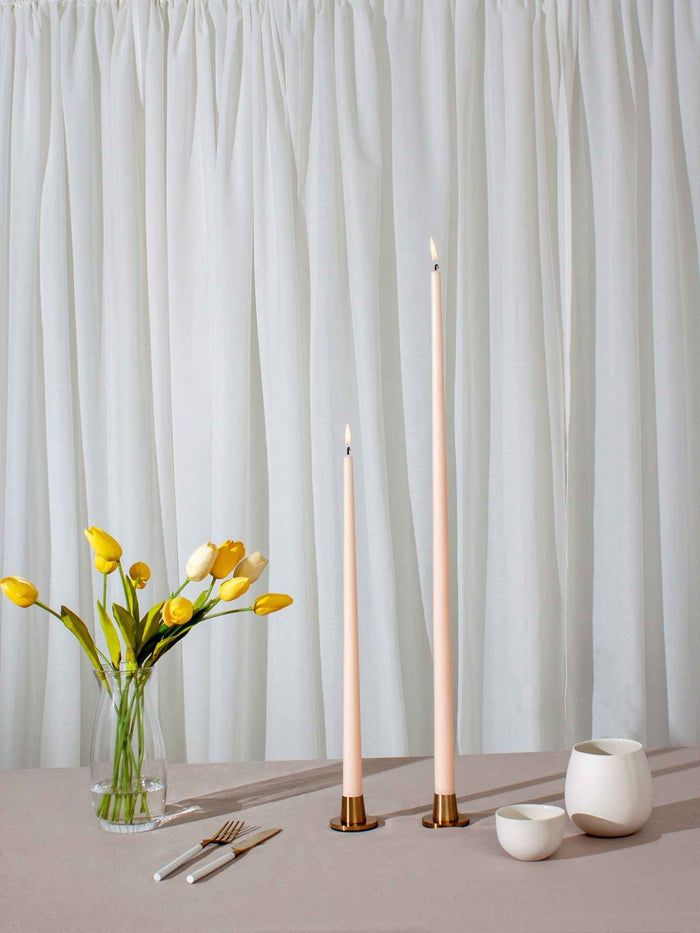 Nude 30cm Dinner Candles - Pack of 96