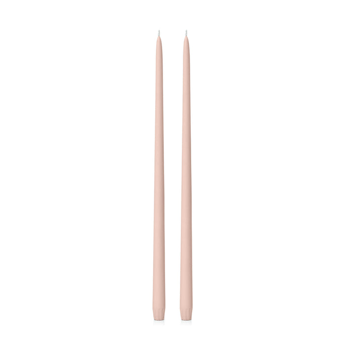 Nude 45cm Taper Candles Pack of 2