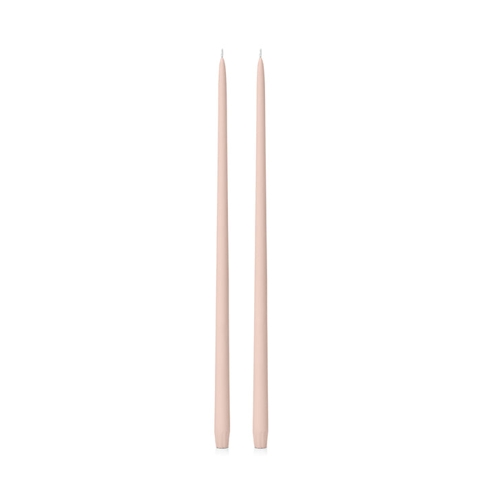 Nude 55cm Taper Candles Pack of 2