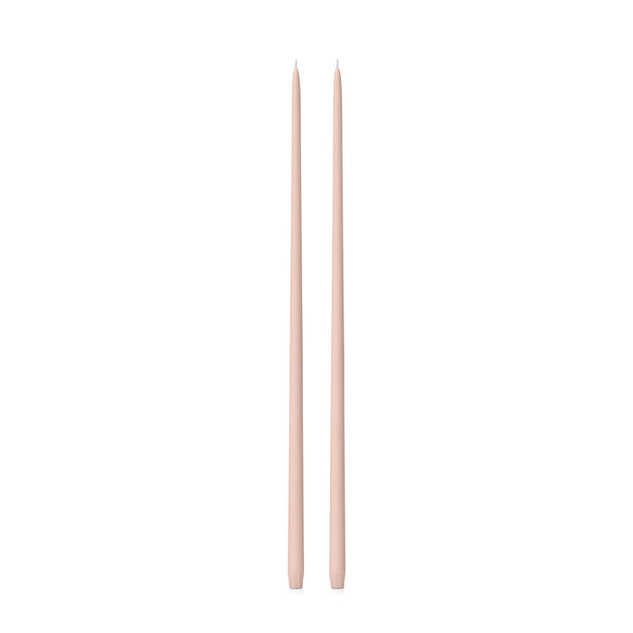Nude 65cm Taper Candles Pack of 2