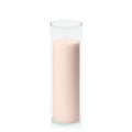 Nude 7cm x 20cm Pillar in 8cm x 25cm Glass Pack of 1