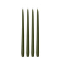 Olive 35cm Taper Candles Pack of 4