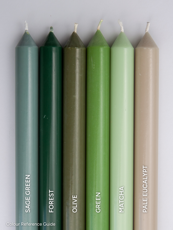 Olive 5cm x 10cm Slim Pillar Pack of 1
