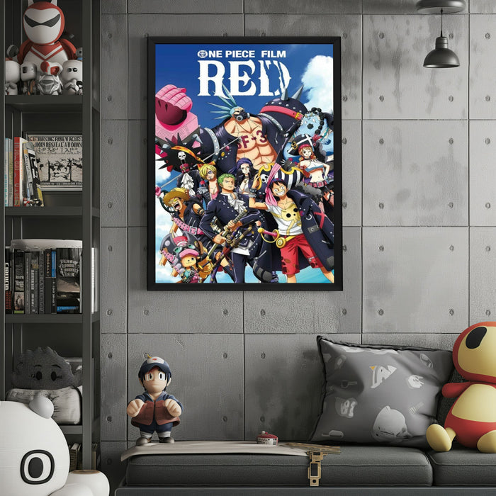 "One Piece Film: Red" Framed Movie Poster