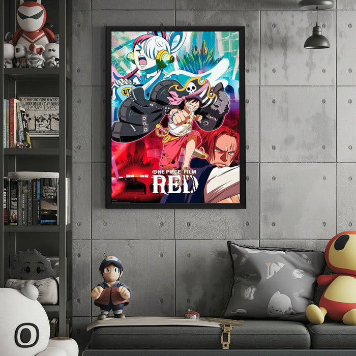"One Piece Film: Red" Framed Movie Poster