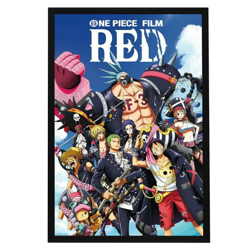 "One Piece Film: Red" Framed Movie Poster