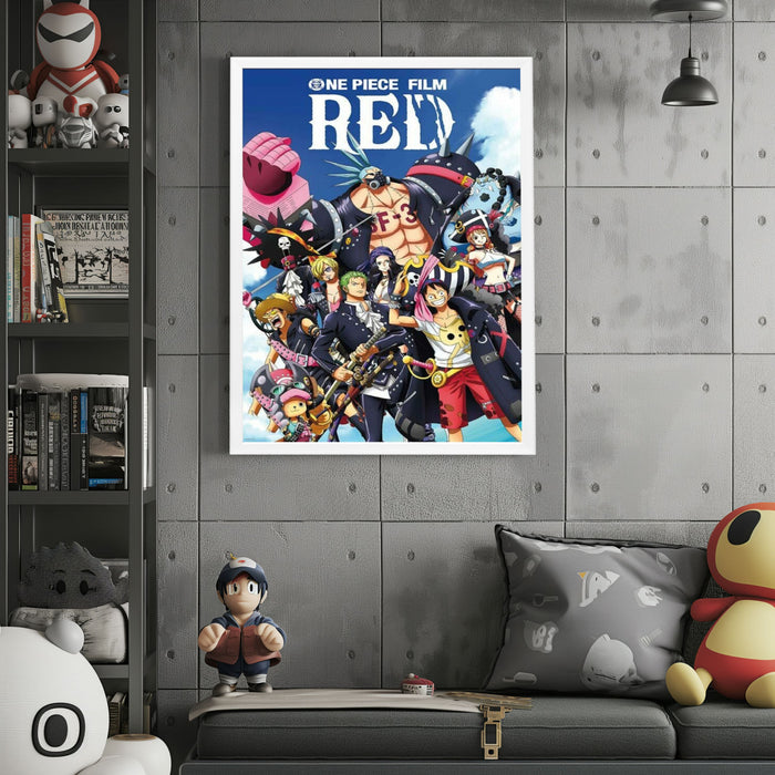"One Piece Film: Red" Framed Movie Poster