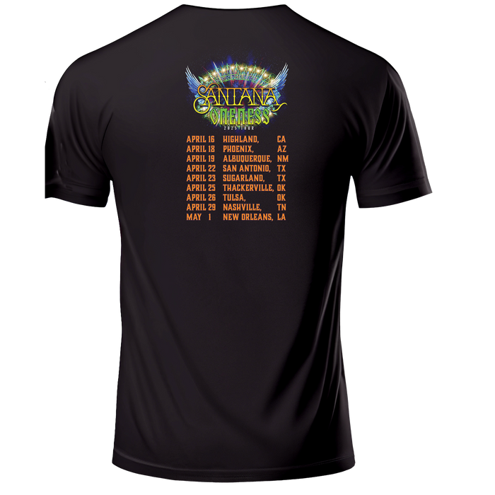 Oneness Burst Photo APRIL 2025 Tour Tee – Black