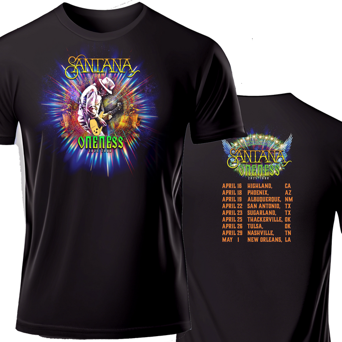 Oneness Burst Photo APRIL 2025 Tour Tee – Black
