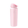 KeepCup Ora Bottle 700ml in Pashmak Pink, shown at a slight angle against a white background, featuring a flip-top lid and the embossed KeepCup logo on the matte pastel pink body.