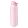 KeepCup Ora Bottle 950ml in Pashmak Pink, shown at a slight angle against a white background, featuring a flip-top lid and embossed KeepCup logo on the insulated stainless steel body.