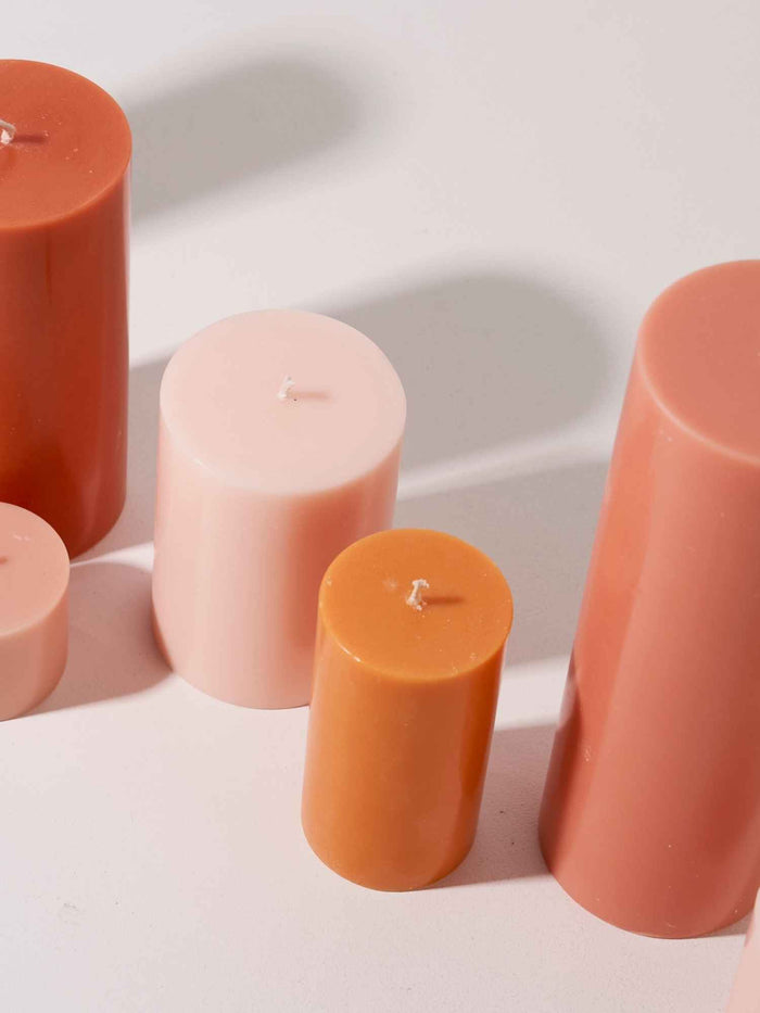 Orange 5cm x 7.5cm Slim Pillar Pack of 1