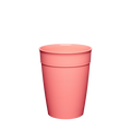 KeepCup Original Plastic Cup Base in Clay, a warm coral-pink reusable cup shown from a front angle against a white background, displaying the 12oz/340ml capacity marking near the rim.