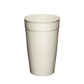 KeepCup Original Plastic Cup Base in Chalk, L 16oz size, shown upright against a plain white background, displaying the cream-coloured reusable cup with its characteristic band detail near the rim.