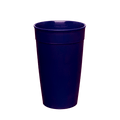 Original Plastic Cup Base in Deep Purple, L 16oz, shown upright against a white background, displaying the tapered tumbler shape with rolled rim and capacity marking of 16oz/454ml embossed near the top.