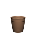KeepCup Original Plastic Cup Base in Tan Brown, S 8oz size, shown on a plain white background. The tapered cup base features a matte brown finish with an embossed 8oz/227ml measurement marking visible inside the rim.