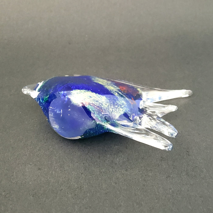 Pair of Art Glass Tropical Fish Figurines Sculpture Home Decor
