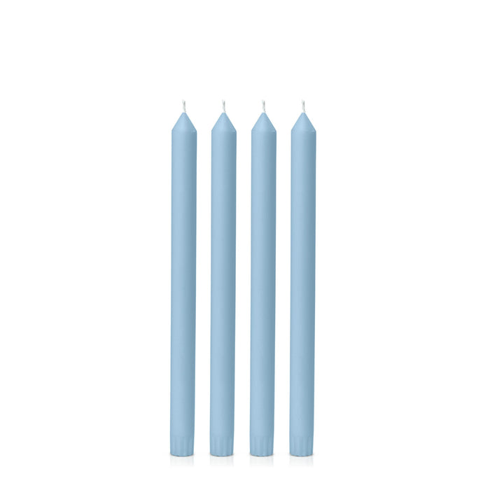 Pastel Blue 30cm Dinner Candles - Pack of 96