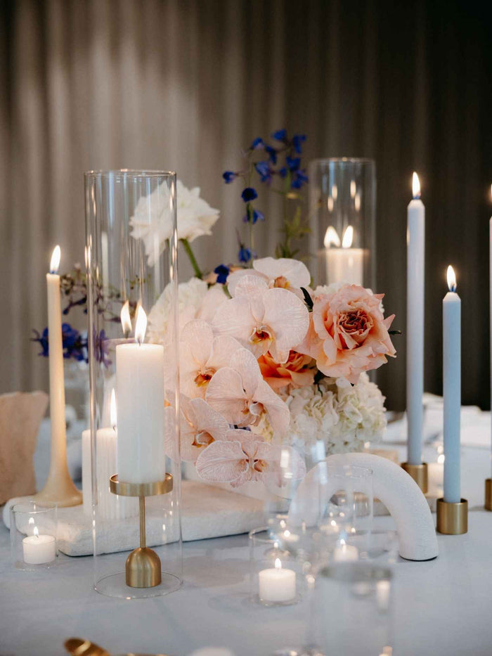 Pastel Blue 30cm Dinner Candles - Pack of 96