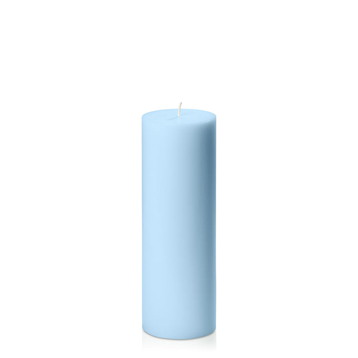 Pastel Blue 7cm x 20cm Pillar Pack of 1
