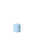 Pastel Blue 7cm x 7cm Pillar Pack of 1