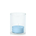 Pastel Blue Tealight in 5.8cm x 7cm Glass Pack of 24