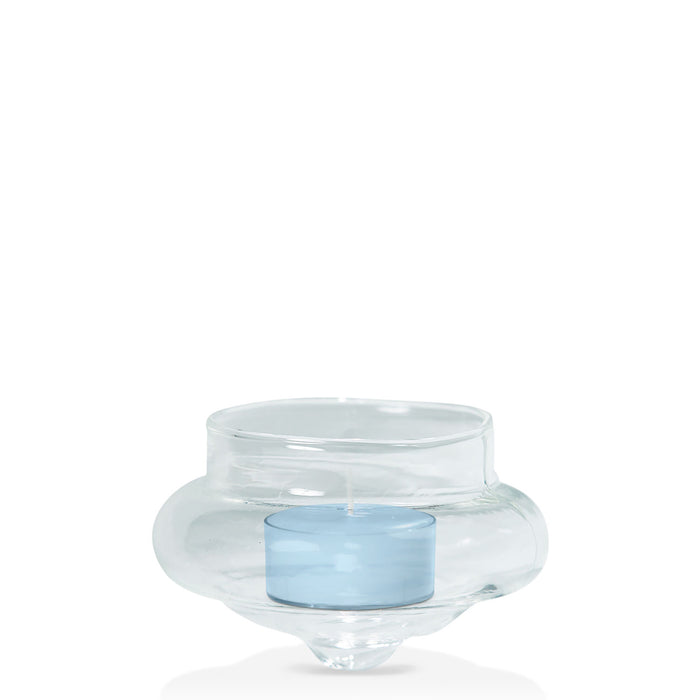 Pastel Blue Tealight in Floating Holder Pack Pack of 24