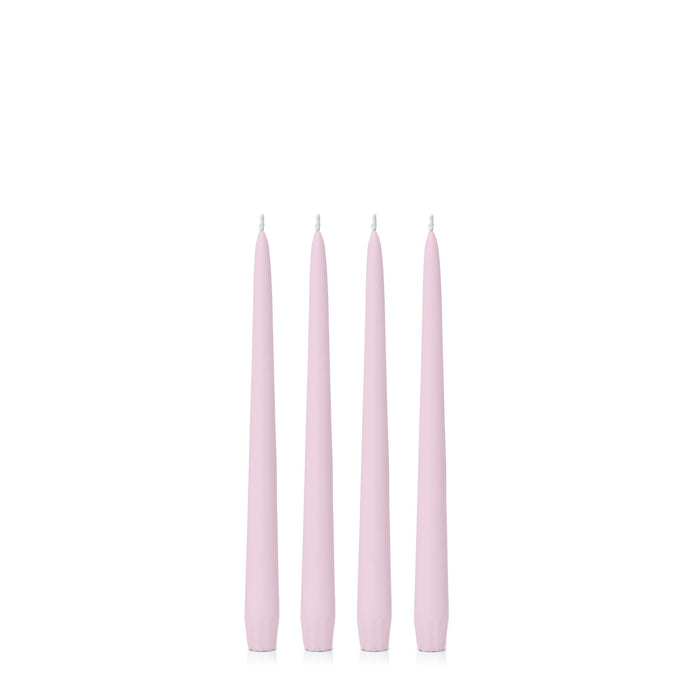 Pastel Pink 25cm Taper Candles Pack of 4