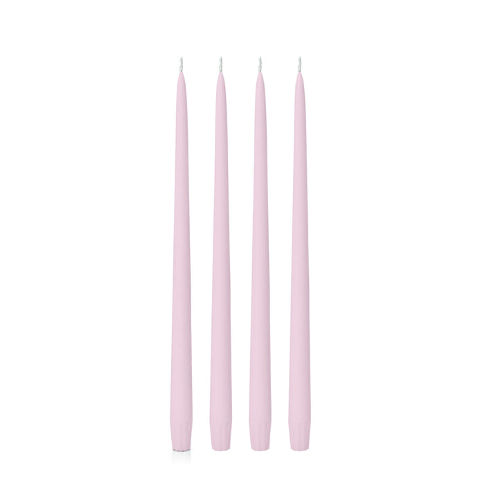 Pastel Pink 35cm Taper Candles Pack of 4