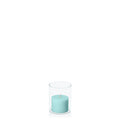 Pastel Teal 5cm x 4cm Pillar in 5.8cm x 7cm Glass Pack of 1