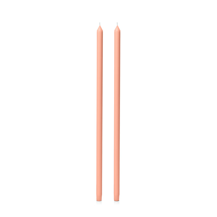 Peach 60cm Dinner Candles Pack of 2