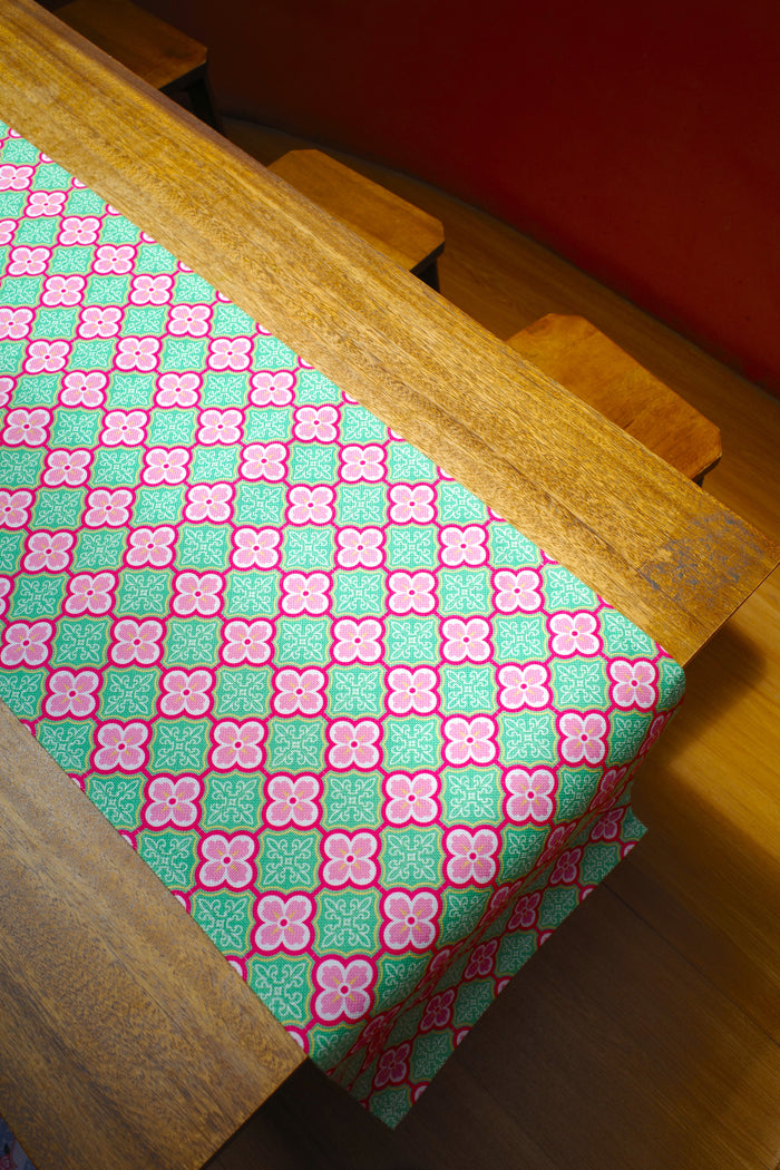 Peranakan Tile Table Runner