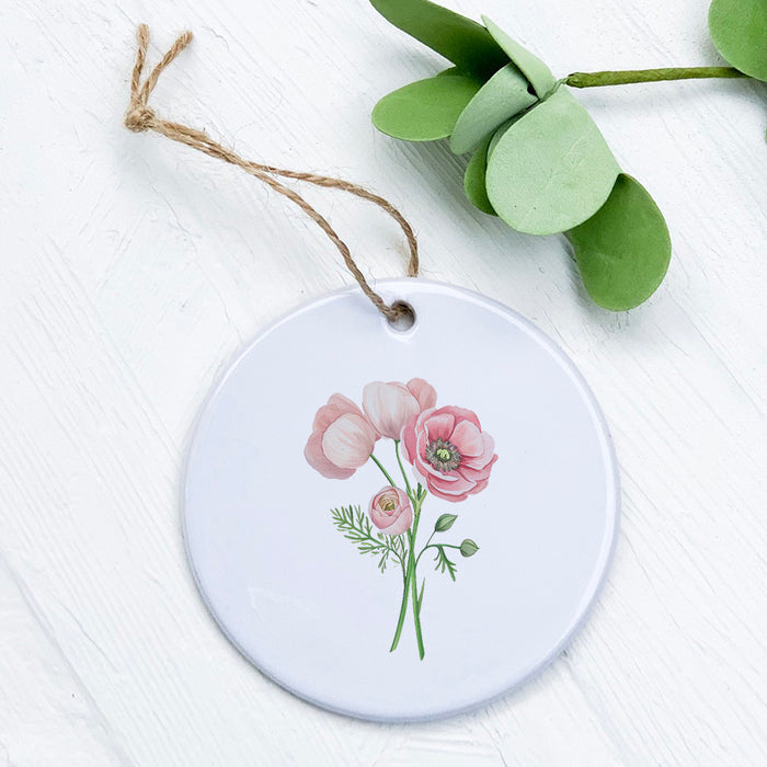 Pink Bouquet - Spring Ornament