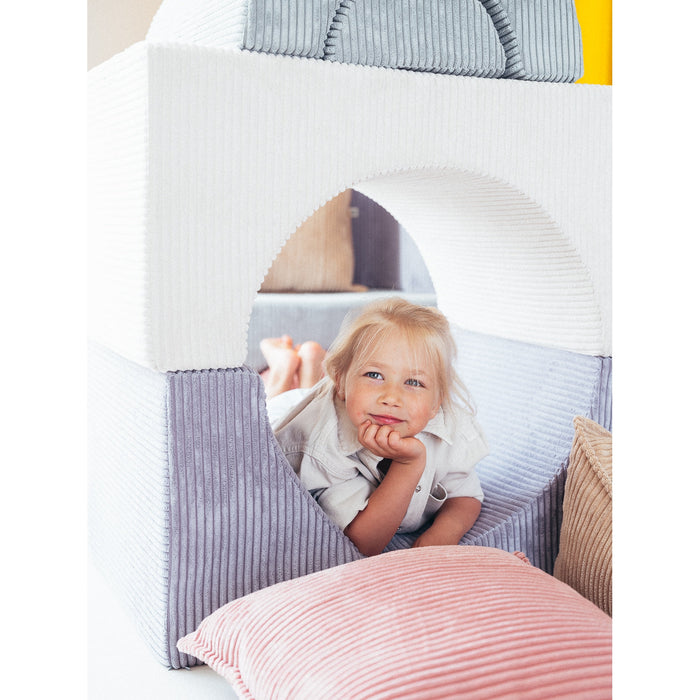 Pink Mousse Block Cushion - Rugs by Roo