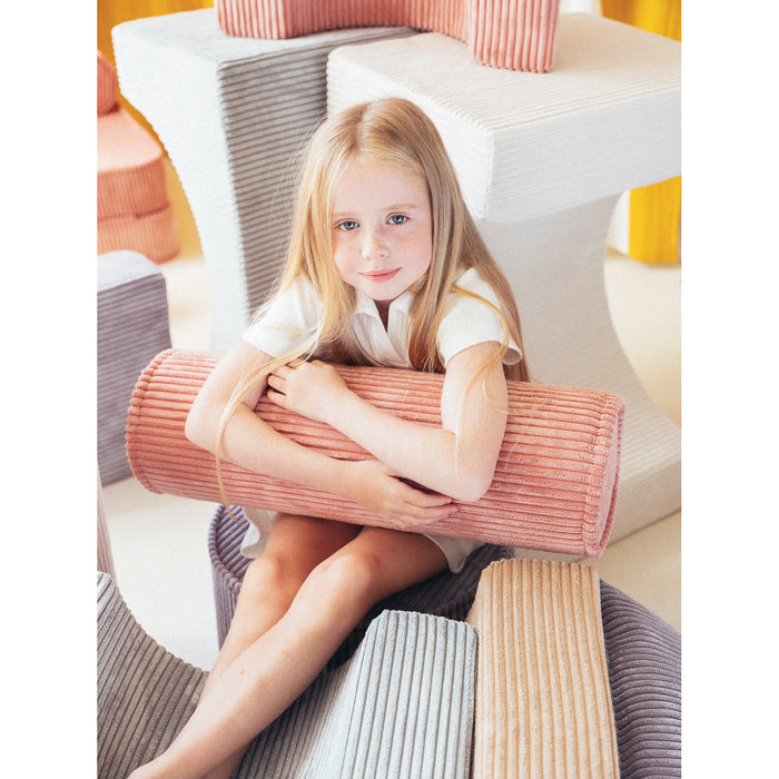 Pink Mousse Roll Cushion - Rugs by Roo