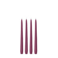 Plum 25cm Taper Candles Pack of 4