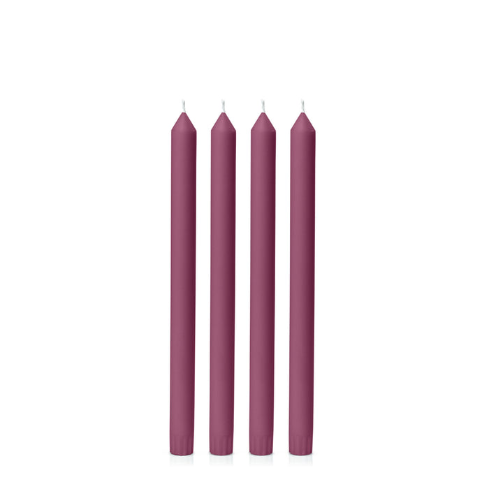 Plum 30cm Dinner Candles Pack of 4