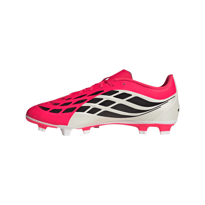 adidas PREDATOR CLUB Firm Ground/Multi Ground Soccer Cleats | Lucid Red / Core Black / Cloud White | Men's