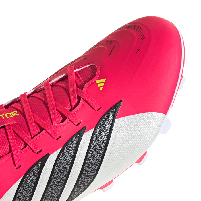 adidas PREDATOR CLUB Firm Ground/Multi Ground Soccer Cleats | Lucid Red / Core Black / Cloud White | Men's
