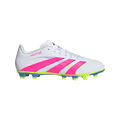 adidas PREDATOR CLUB Firm/Multi-Ground Soccer Cleats | Cloud White / Lucid Pink / Lucid Lemon | Men's