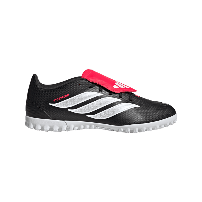 adidas Predator CLUB Fold-over Tongue Turf Boots | Core Black / Cloud White / Lucid Red | Men's