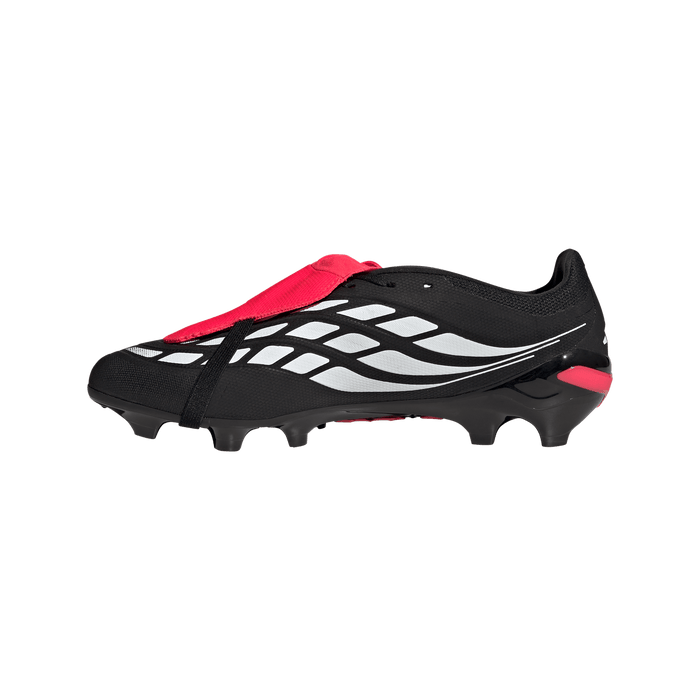 adidas PREDATOR LEAGUE Fold-Over Tongue Firm Ground Soccer Cleats | Core Black / Cloud White / Lucid Red | Men's