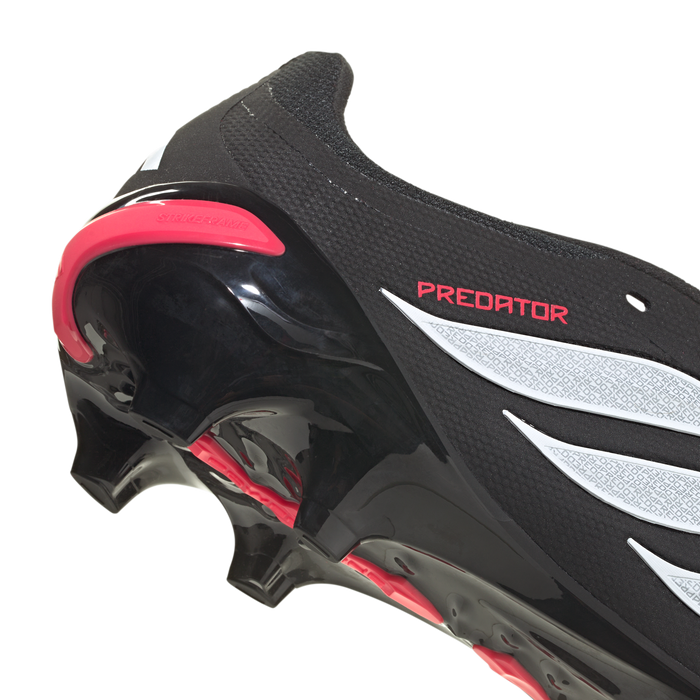 adidas PREDATOR LEAGUE Fold-Over Tongue Firm Ground Soccer Cleats | Core Black / Cloud White / Lucid Red | Men's