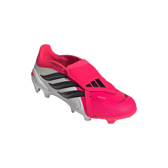 adidas PREDATOR LEAGUE Fold-Over Tongue Firm Ground Soccer Cleats | Lucid Red / Core Black / Cloud White | Men's