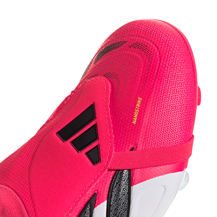 adidas PREDATOR LEAGUE Fold-Over Tongue Firm Ground Soccer Cleats | Lucid Red / Core Black / Cloud White | Men's