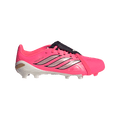 adidas PREDATOR LEAGUE Fold-Over Tongue Firm Ground Soccer Cleats | Solar Turbo / Iron Metallic / Core Black | Kid's