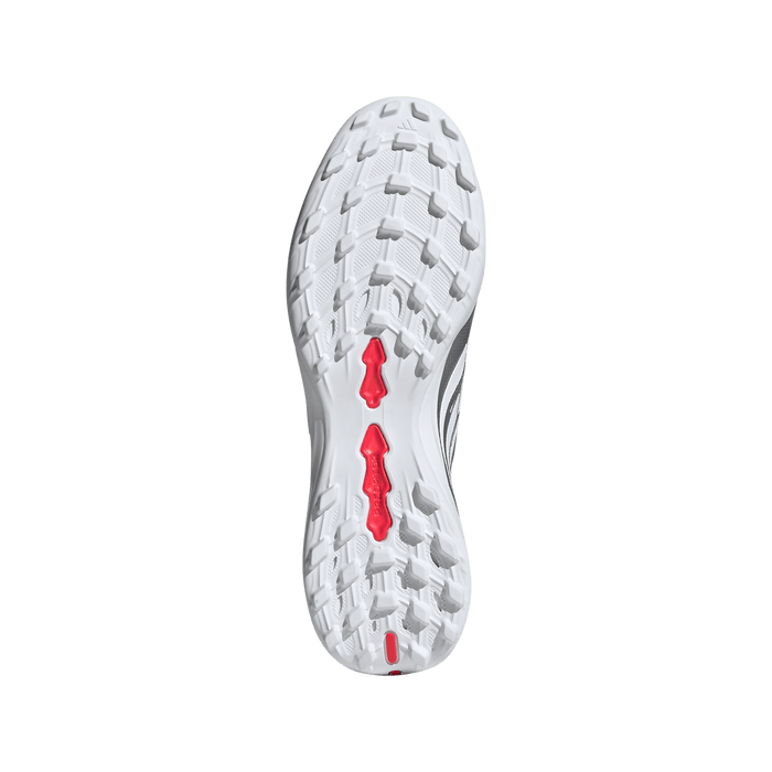 adidas Predator League Fold-Over Tongue Turf Soccer Shoes | Iron Metallic / Zero Metalic / Lucid Red | Men's
