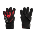 adidas Predator Match Fingersave Soccer Goalkeeper Gloves | Black / Lucid Red | Men's