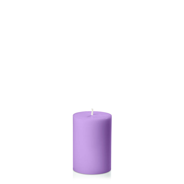 Purple 7cm x 10cm Pillar Pack of 1