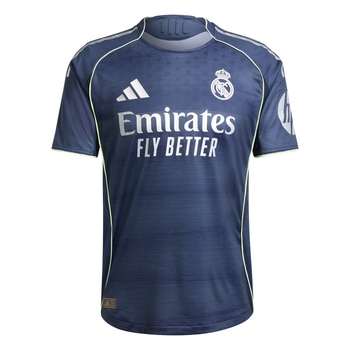 adidas Real Madrid 25/26 Away Authentic Soccer Jersey | Navy-Grey | Men's